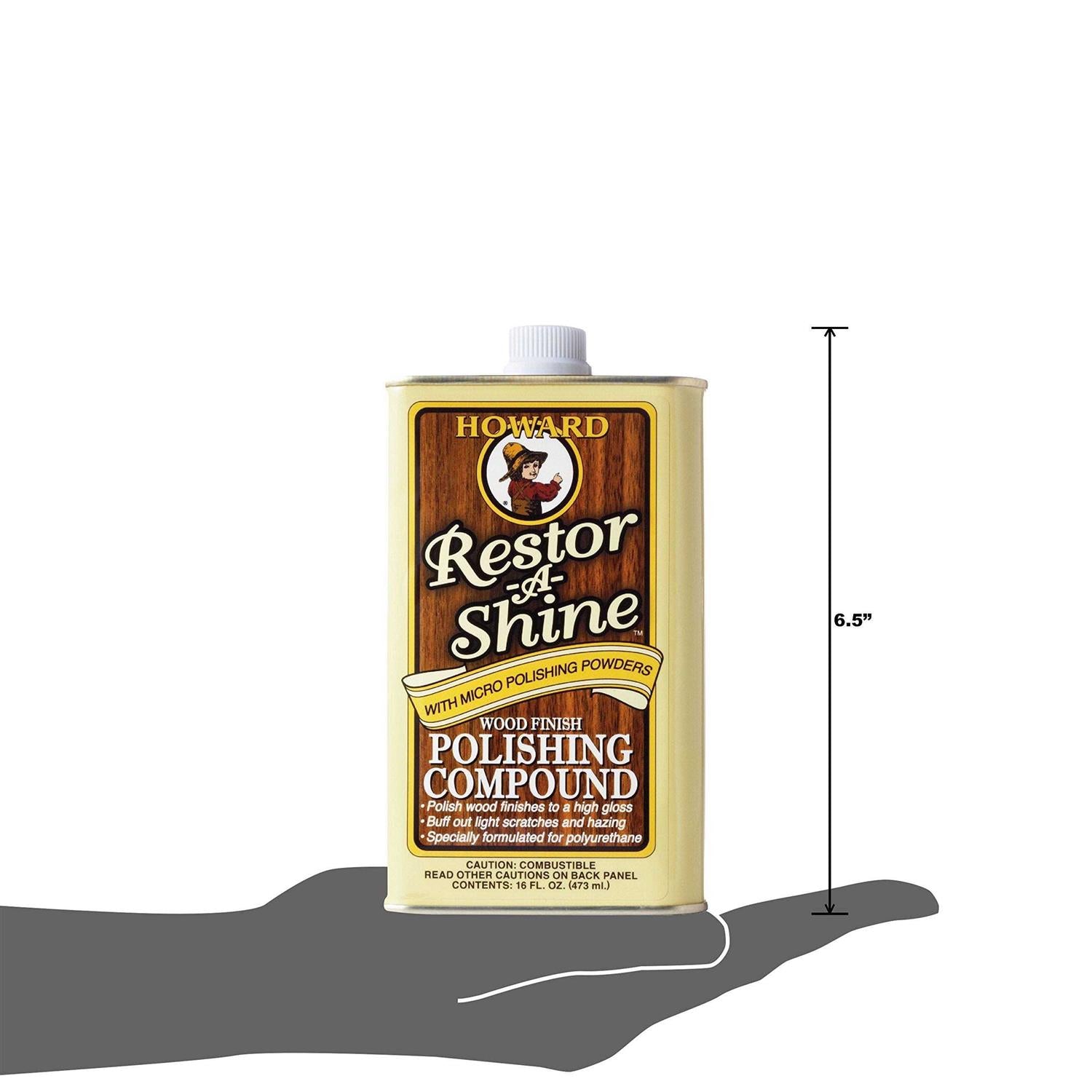 Howard Restor-A-Shine Wood Finish Polishing Compound