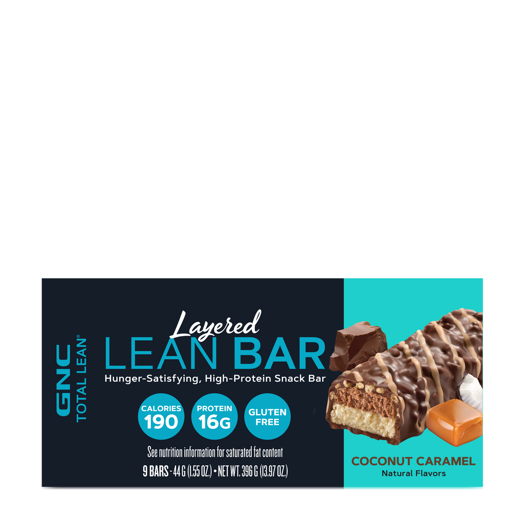 GNC Total Lean® Layered Lean Bar - Coconut Caramel (9 Bars)