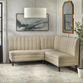 Lifestorey Kerrington 3-Piece Channel Back Upholstered Banquette Set
