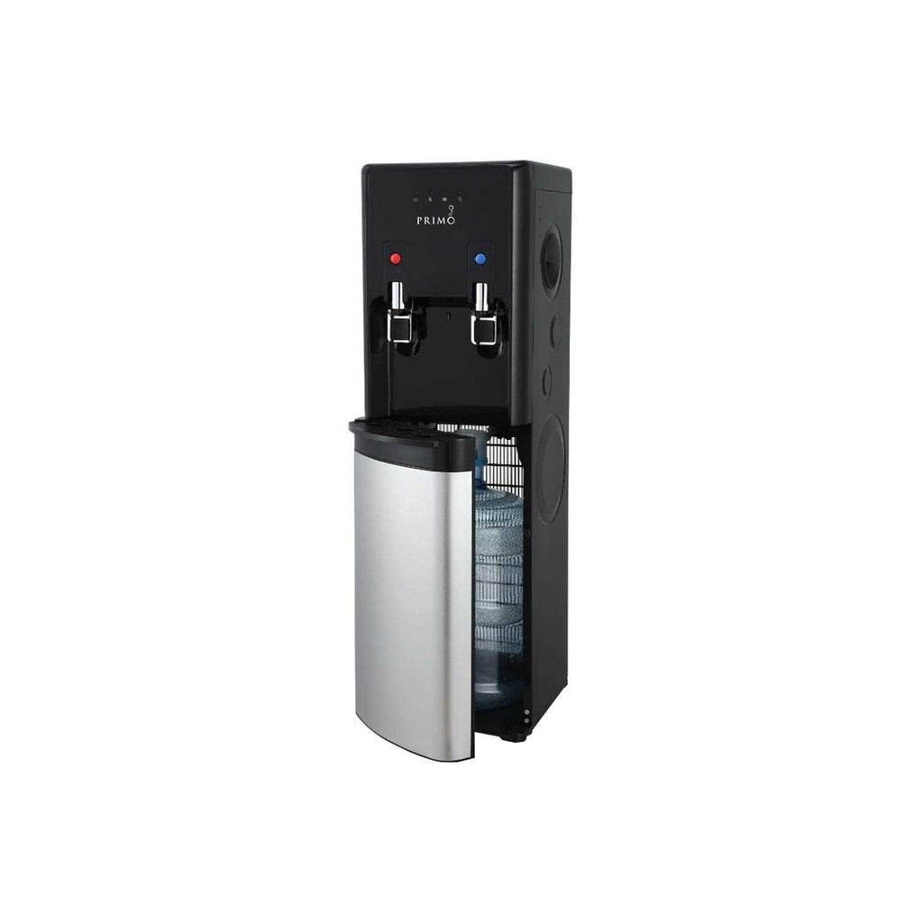Primo Pro-Plus Bottom-Load Hot and Cold Water Dispenser with Self-Sanitization, Black/Stainless Steel