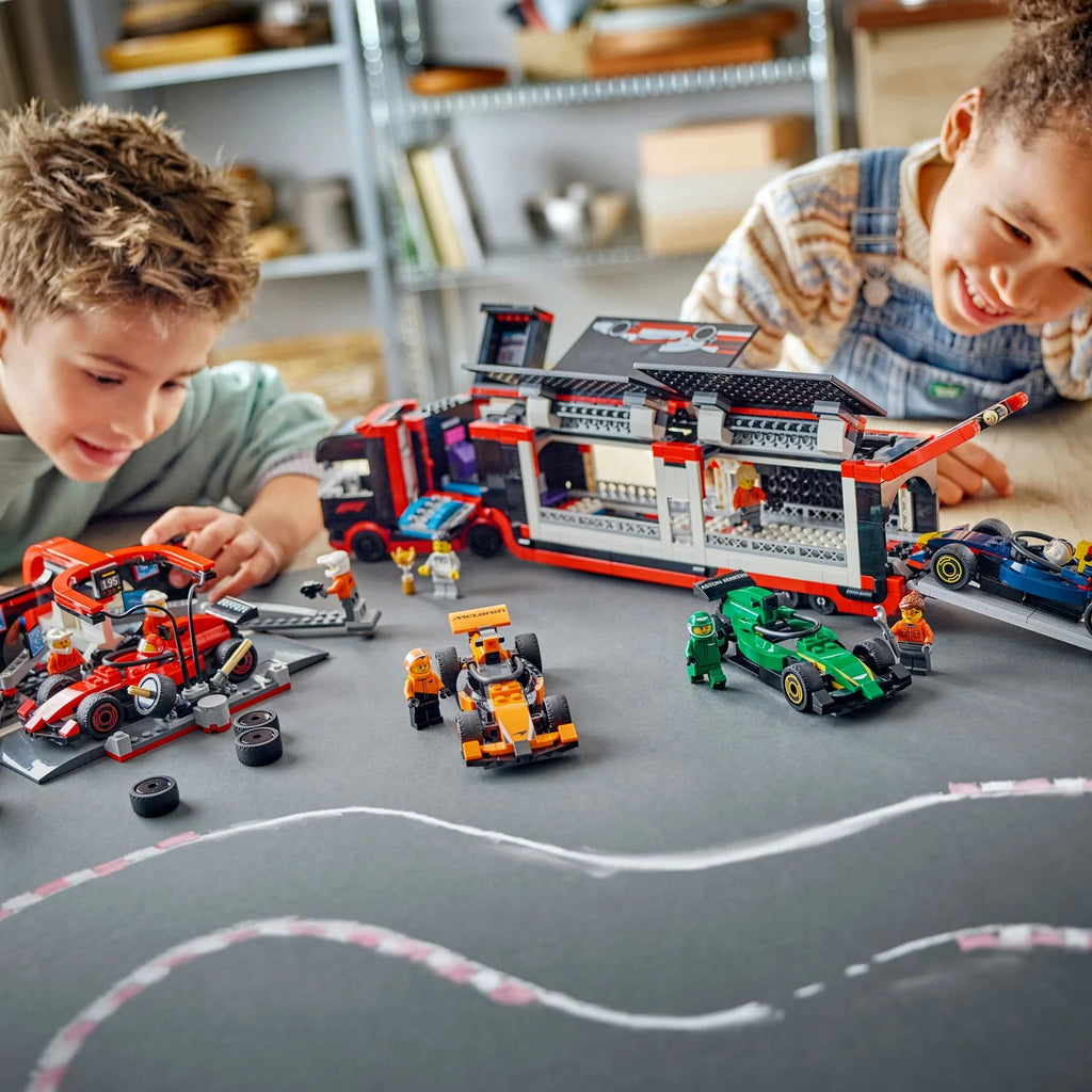 LEGO® City F1® Driver with McLaren Race Car Mini Vehicle Toy Playset 60442