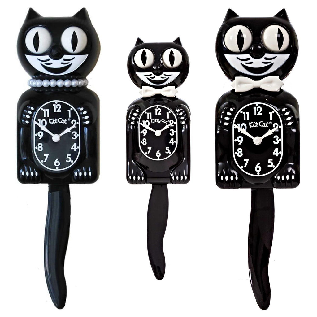 Classic Black Kitty-Cat Klock