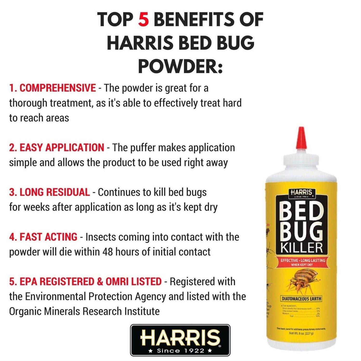 Harris Bed Bug Killer Powder-8 oz
