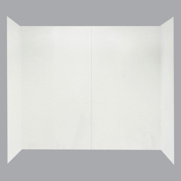 Maax Jiffy 4-Piece 54 In. H x 30 In. D Tub Wall Kit in White