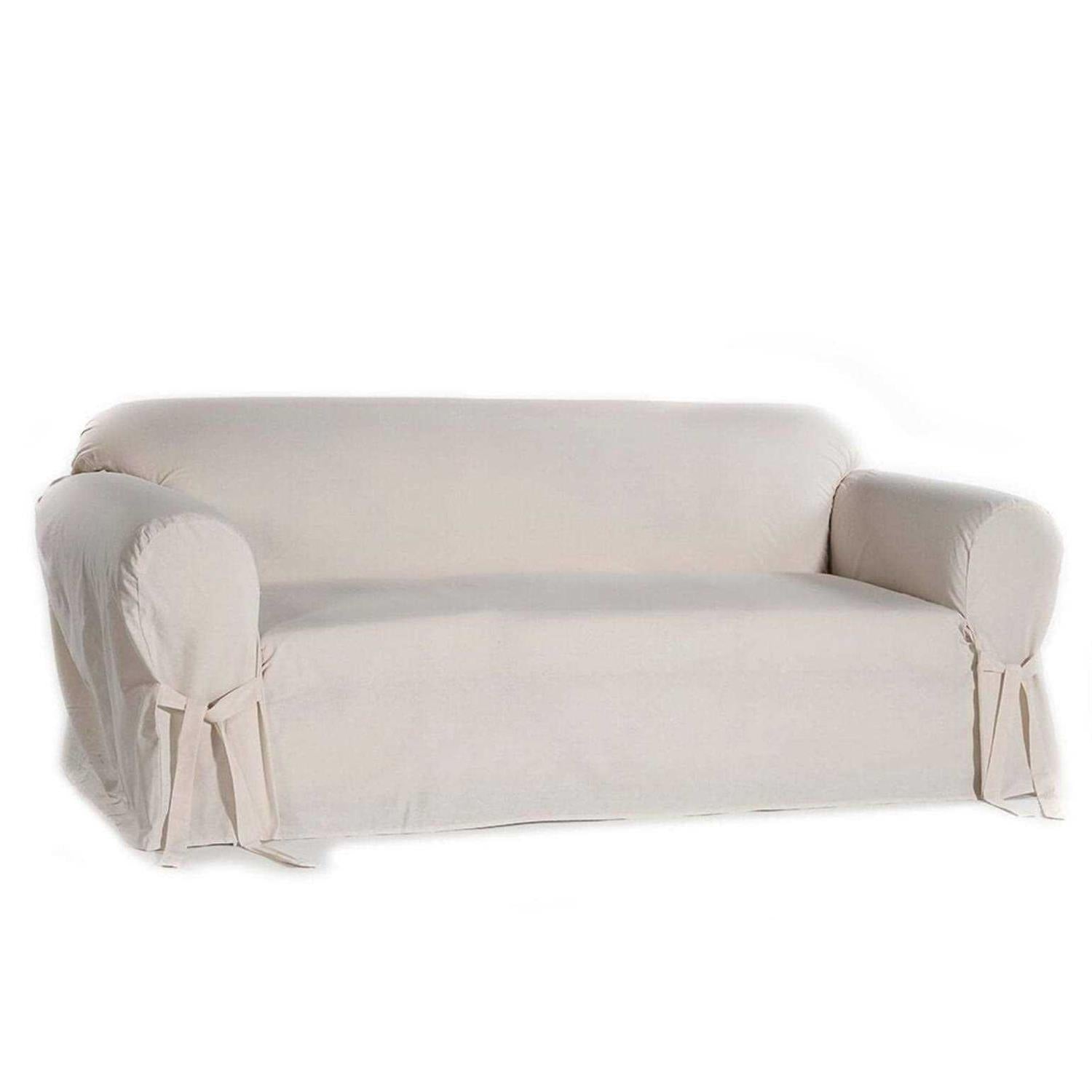 Classic Slipcovers Cotton Duck One Piece Sofa Slipcover