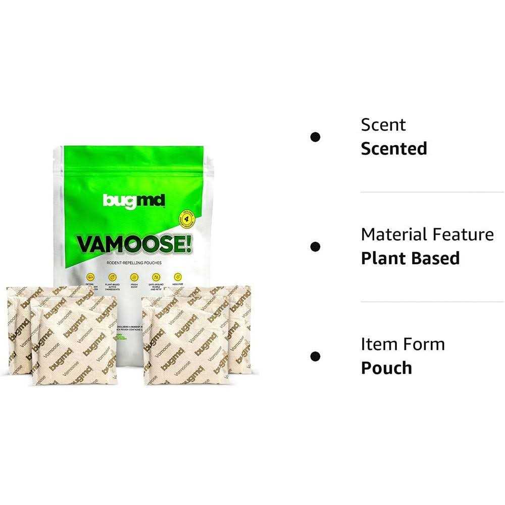 Bugmd Vamoose Rodent Repellent Pouches Rat Mouse Deterrent