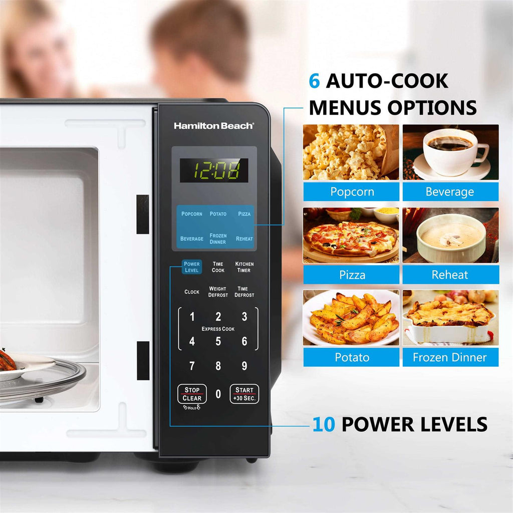 Hamilton Beach 0.9 Cu ft Countertop Microwave Oven