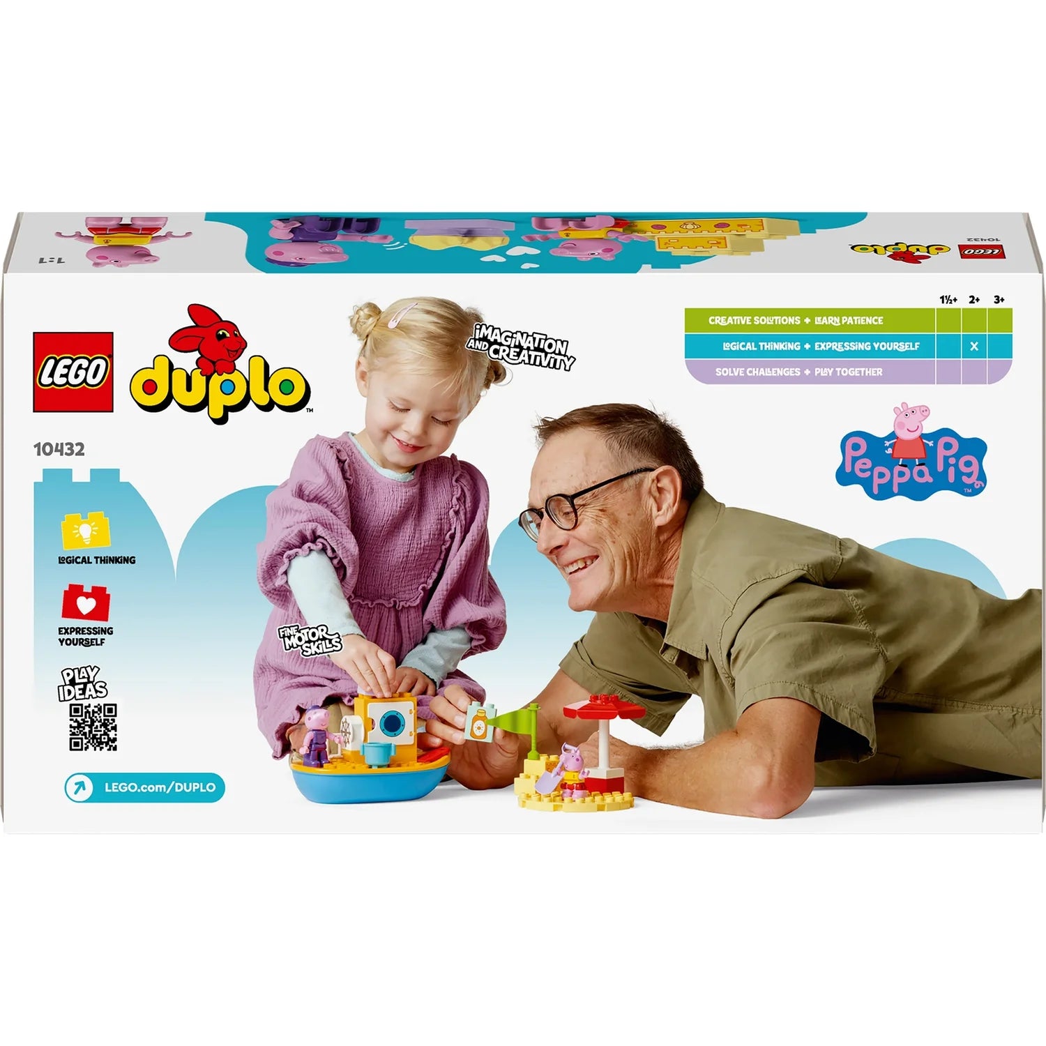 LEGO DUPLO Peppa Pig Boat Trip Toy for Toddlers 10432