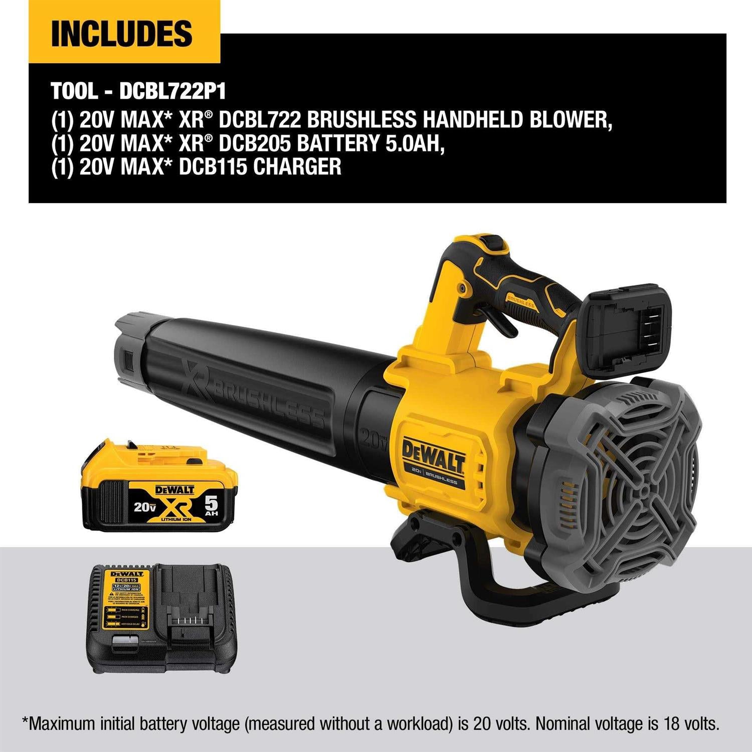 DEWALT 20V max* xr leaf Blower