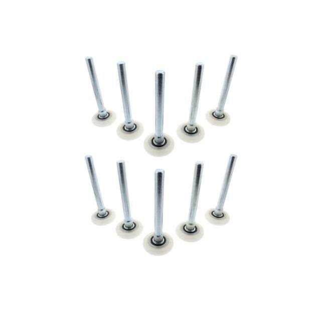 ABN Quiet Garage Door Rollers Nylon Door Wheels Replacement Garage Roller