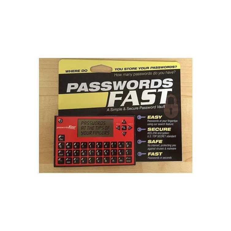passwordsFAST Compact Offline Password Keeper