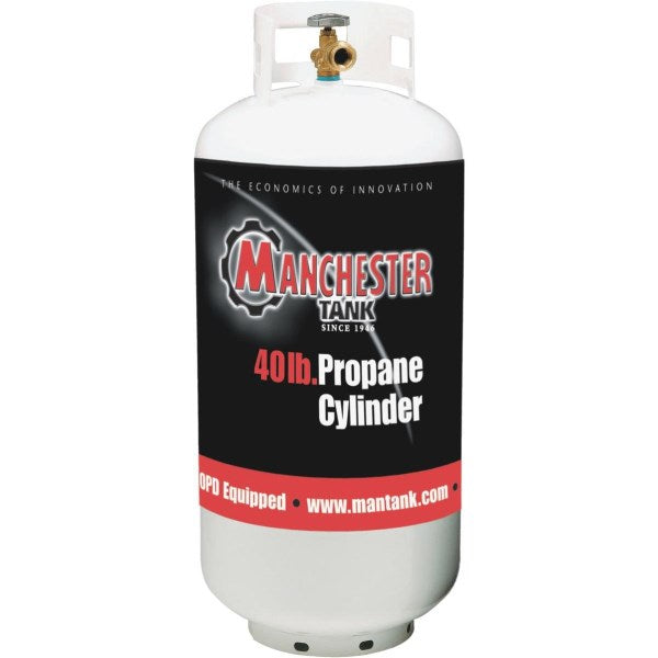Manchester Tank and Equipment 40 Lb. Capacity Steel DOT Vertical LP Propane Tank