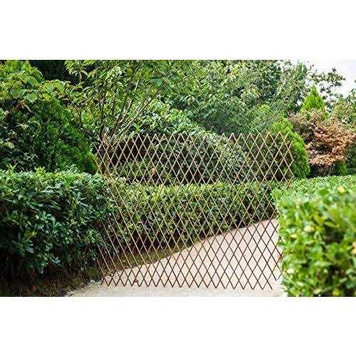 Glant Lattice Fence Willow Expandable Plant Climbing Lattices Trellis Fence,Open Screen Fencing,Willow
