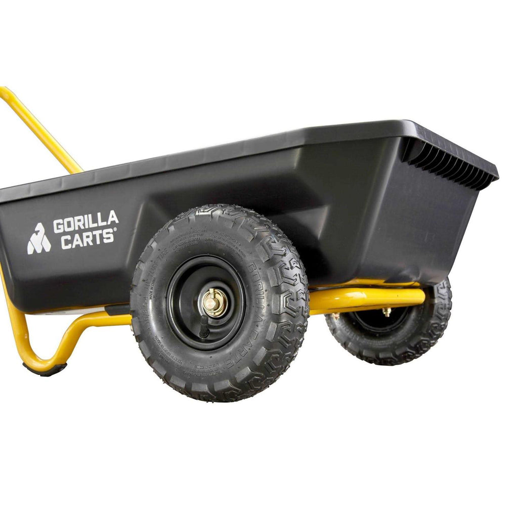 Gorilla Carts 4 Cu ft Poly Yard Cart GCR-4