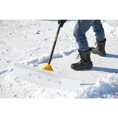 True Temper 36 in. Industrial Grade Snow Pusher with Versa Grip