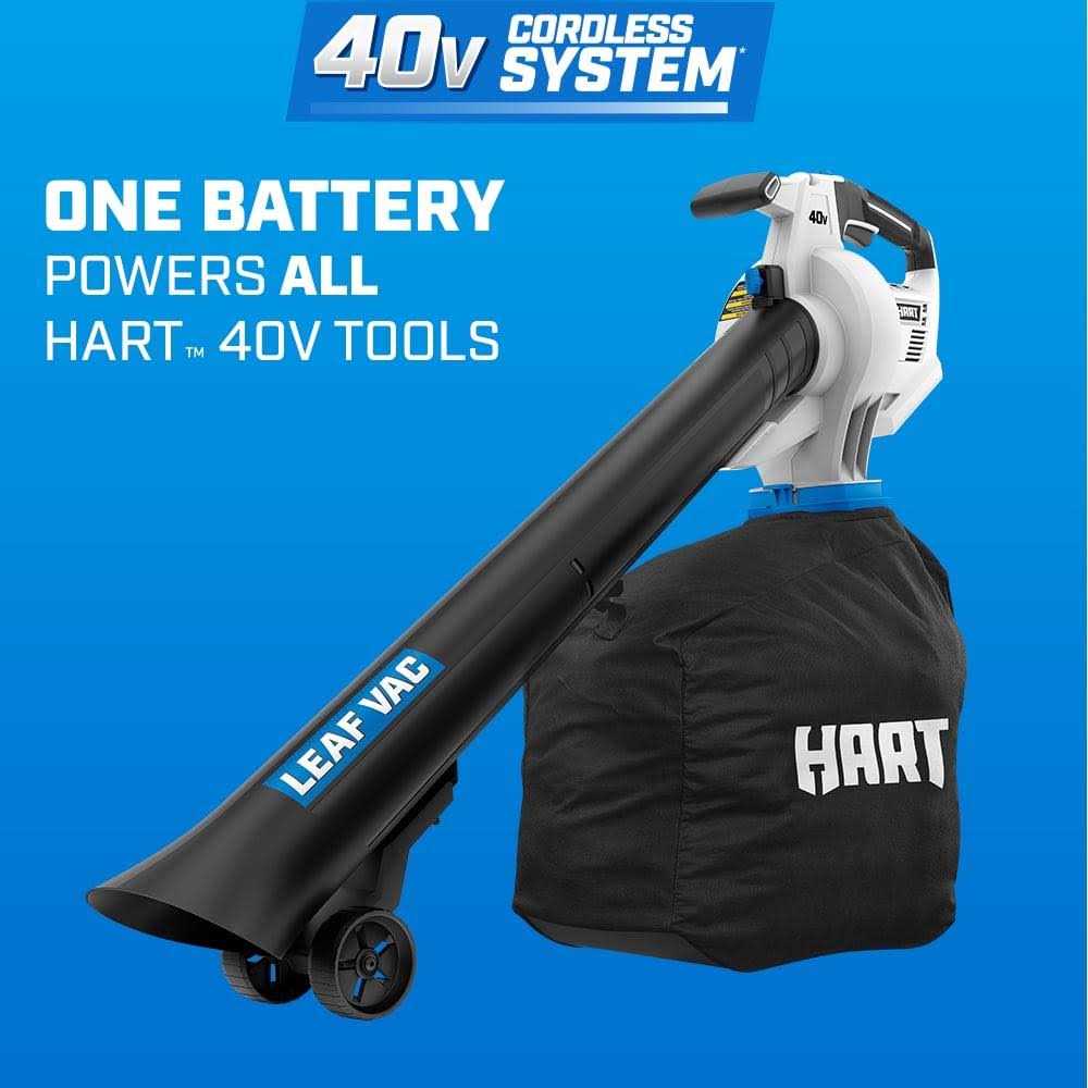 Hart 40 Volt Cordless Leaf Vacuum Kit