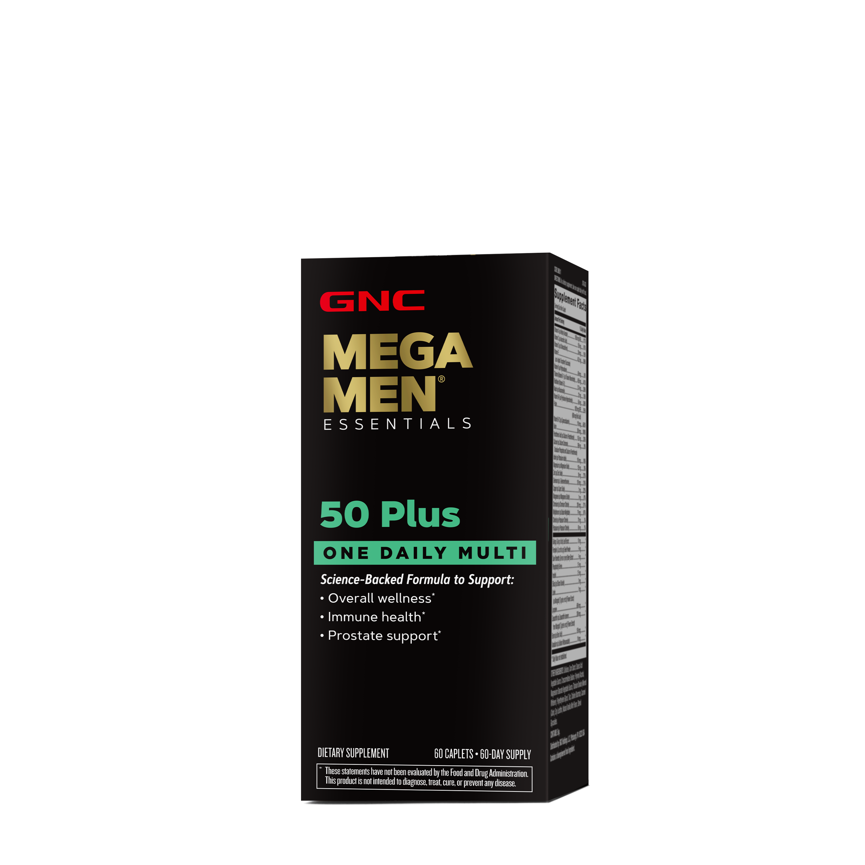 GNC Mega Men® 50 Plus One Daily - 60 Caplets (60 Servings)