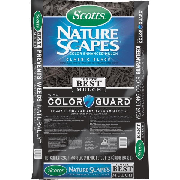 Scotts Nature Scapes 2 Cu. Ft. Classic Black Shredded Hardwood Mulch