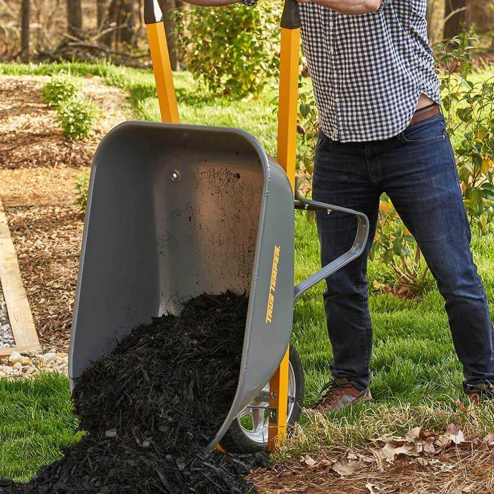True Temper Steel Residential Wheelbarrow 6 cu ft