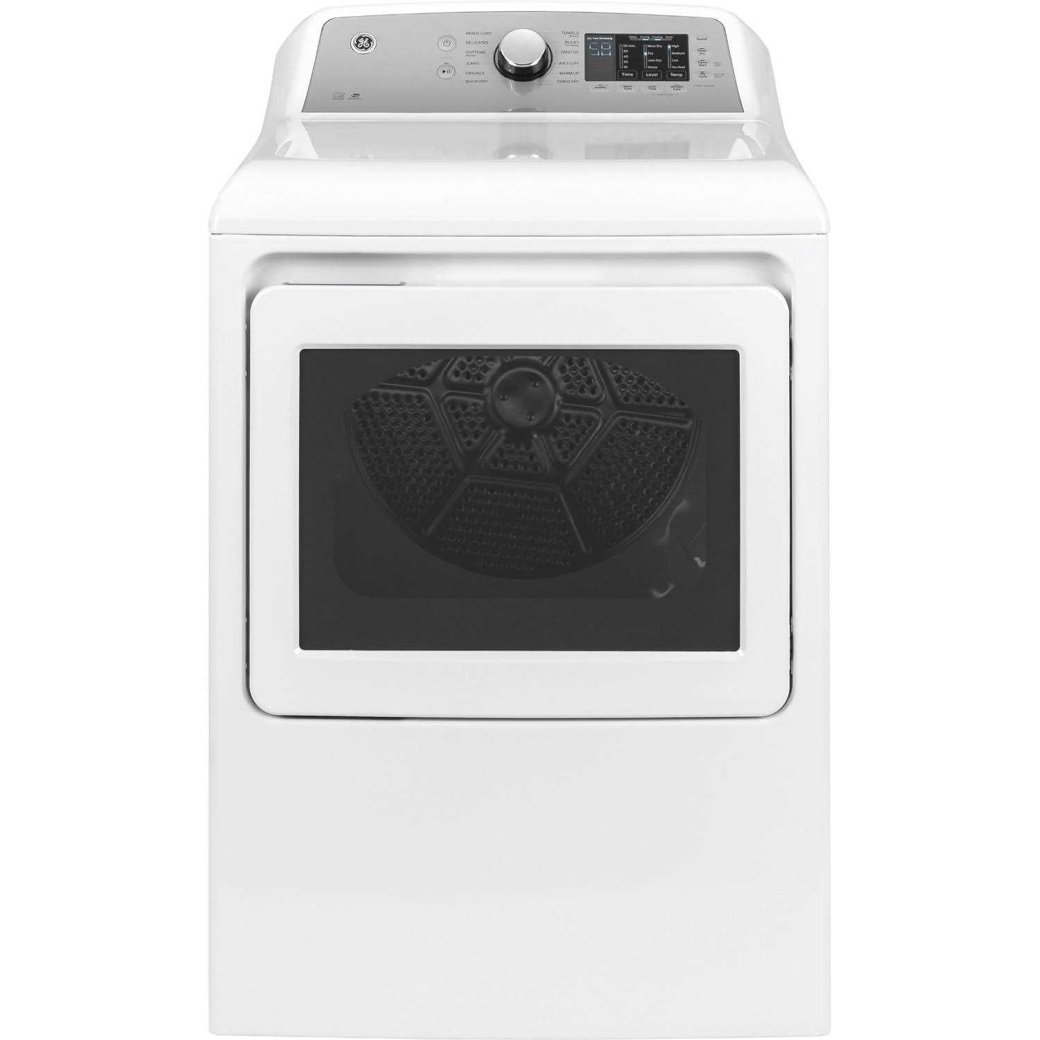 Ge 7.4 Cu. Ft. 12-Cycle Gas Dryer With HE Sensor Dry