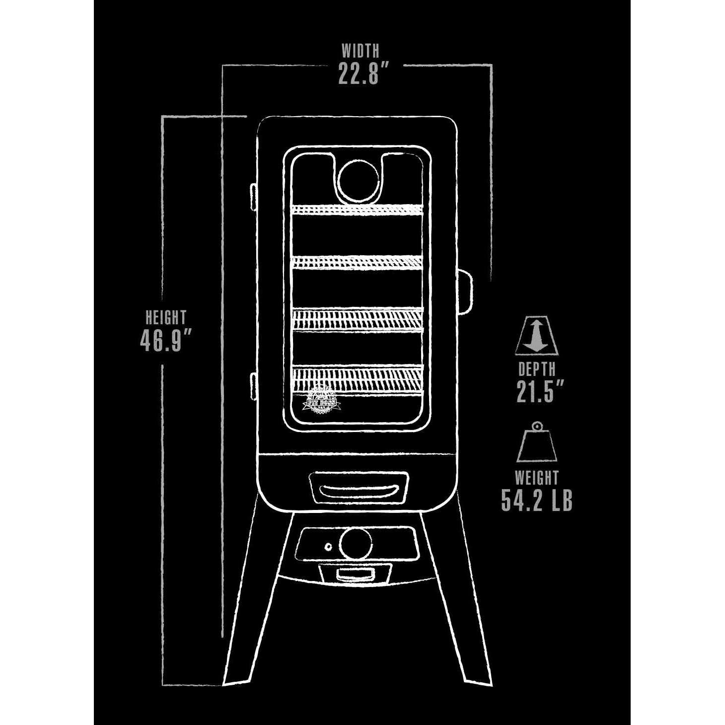 Pit Boss 3-Series Gas Vertical Smoker