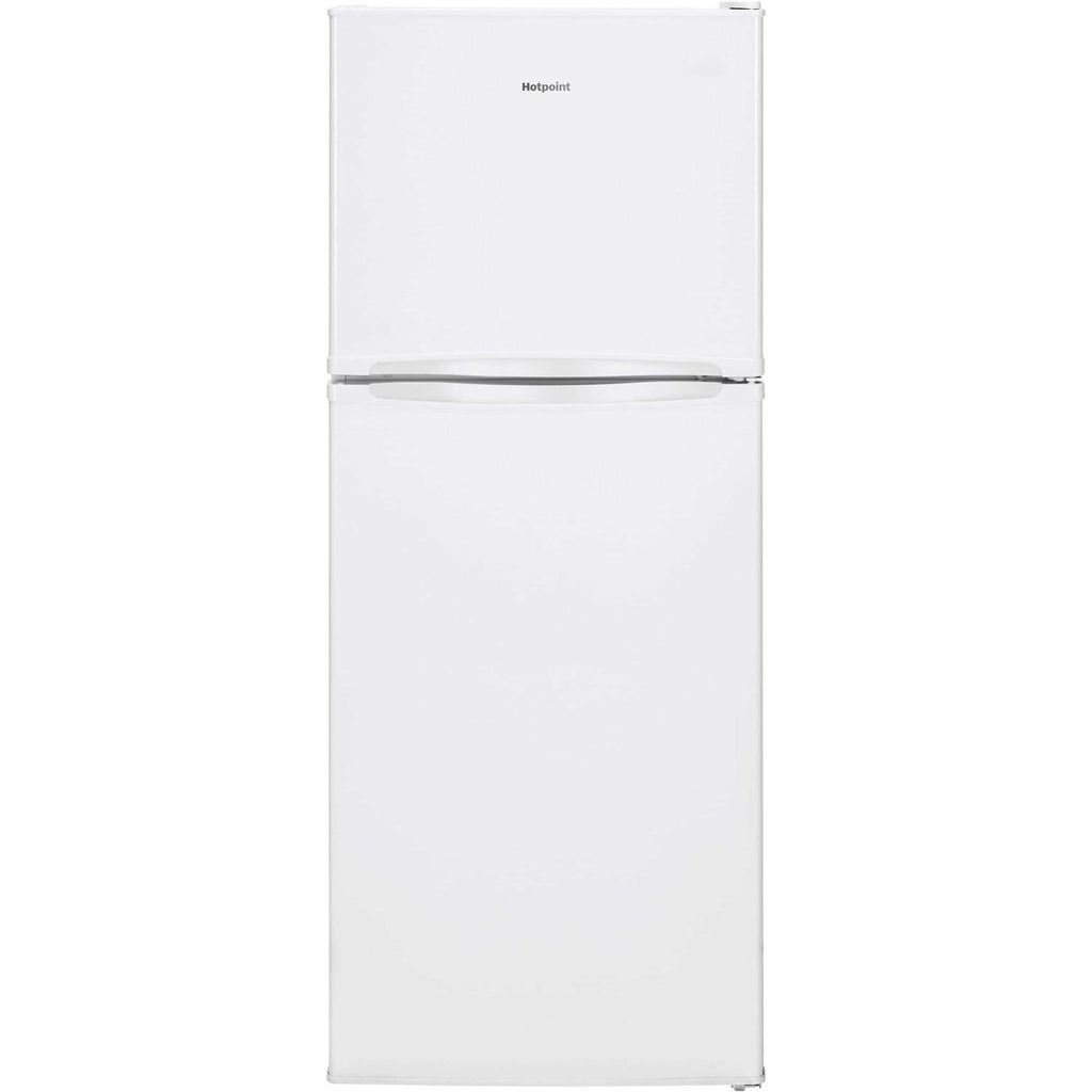 Hotpoint 9.7-cu ft Top-Freezer Refrigerator HPS10LGVRWW