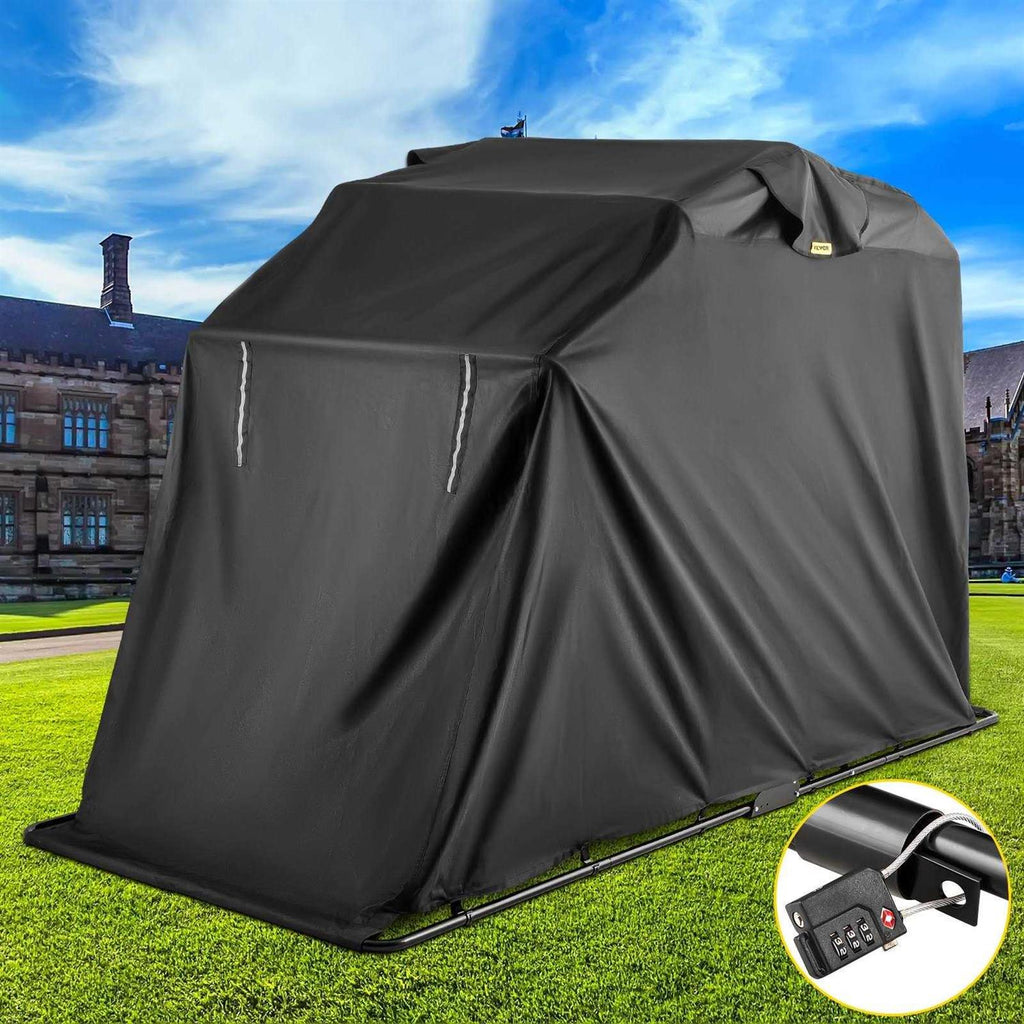 VEVOR Motorcycle Shelter Waterproof Motorcycle Cover Heavy Duty Motorcycle Shelter Shed