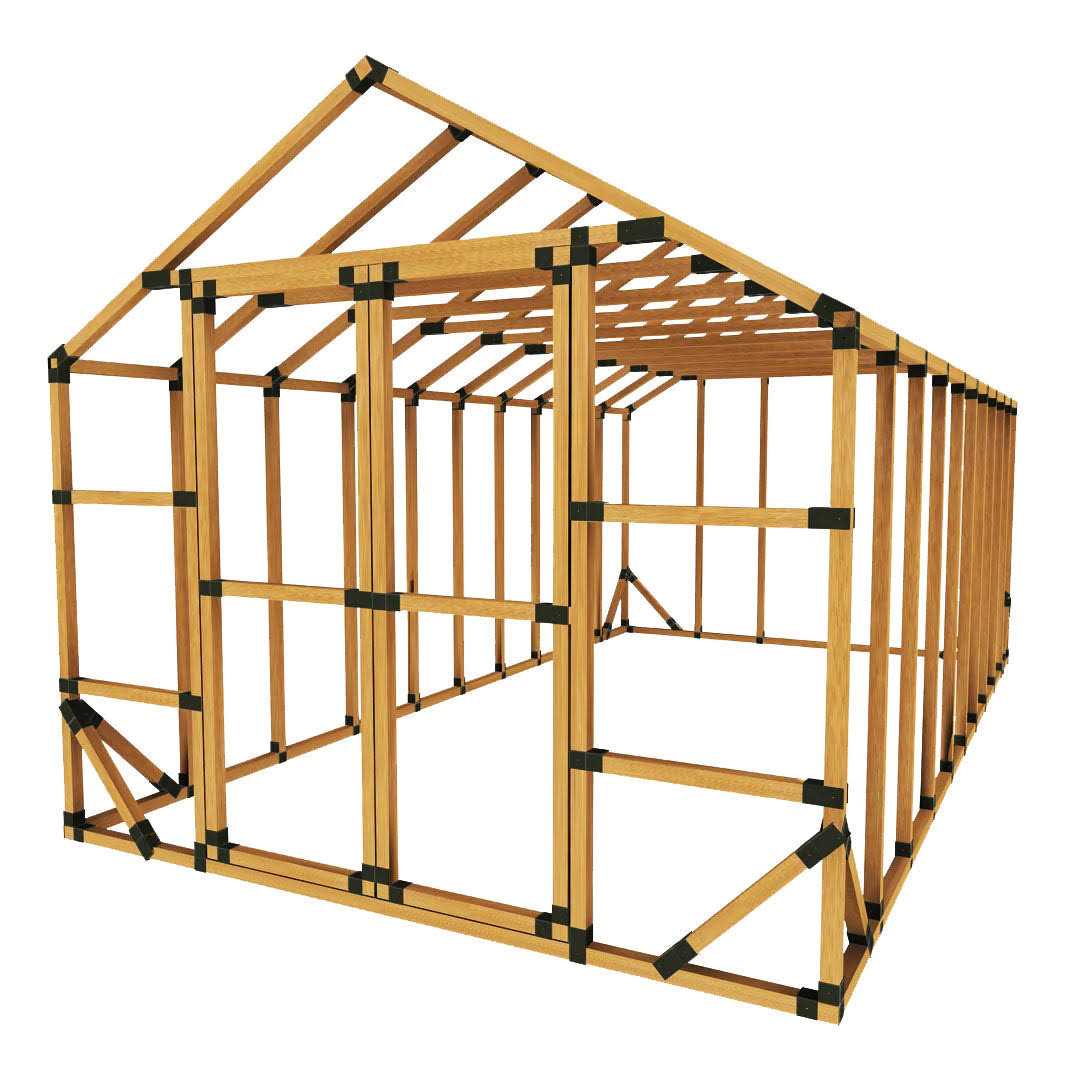 E-Z Frames 10 ft. x 20 ft. DIY Greenhouse Bracket Kit
