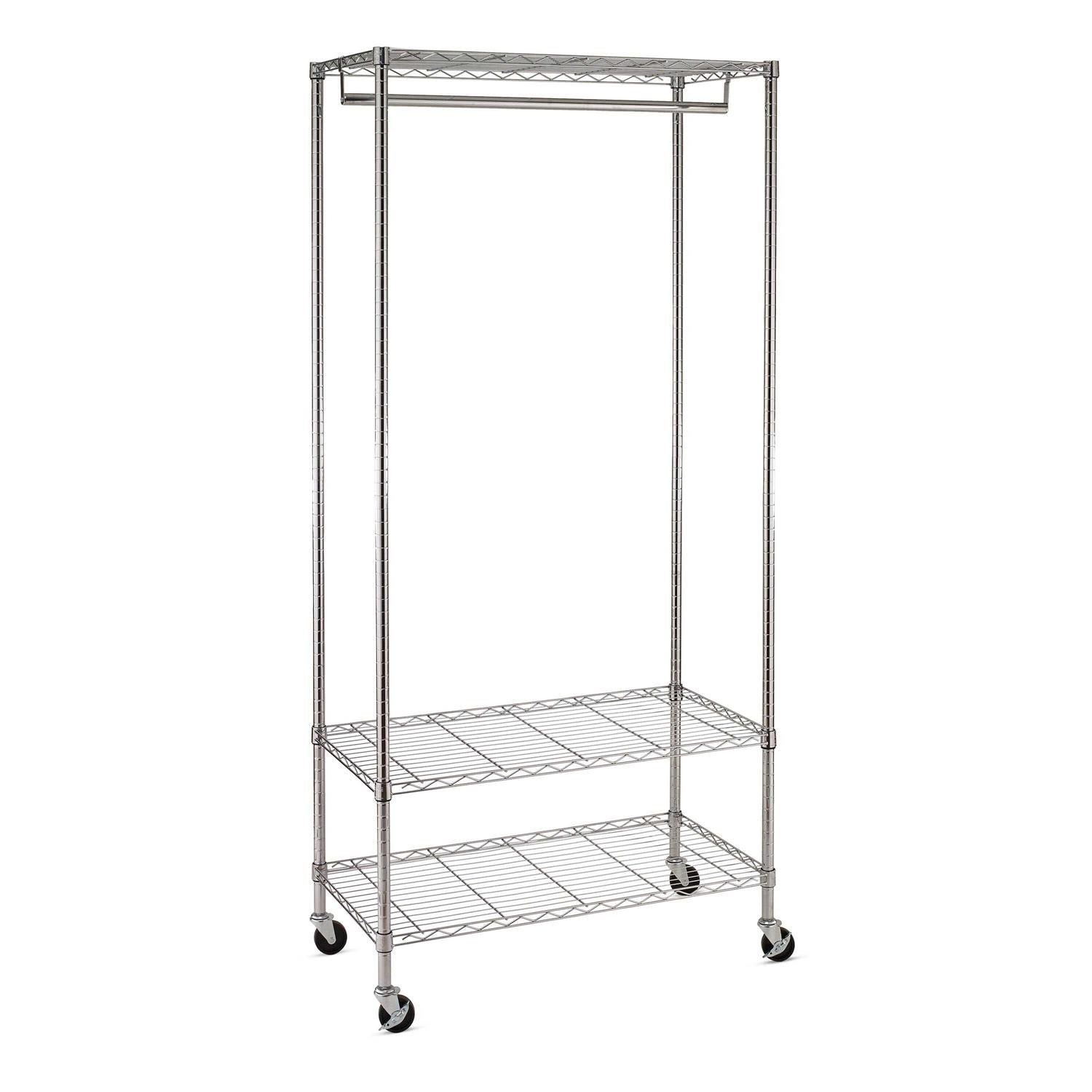 Honey Can Do 3 Shelf Deluxe Garment Rack