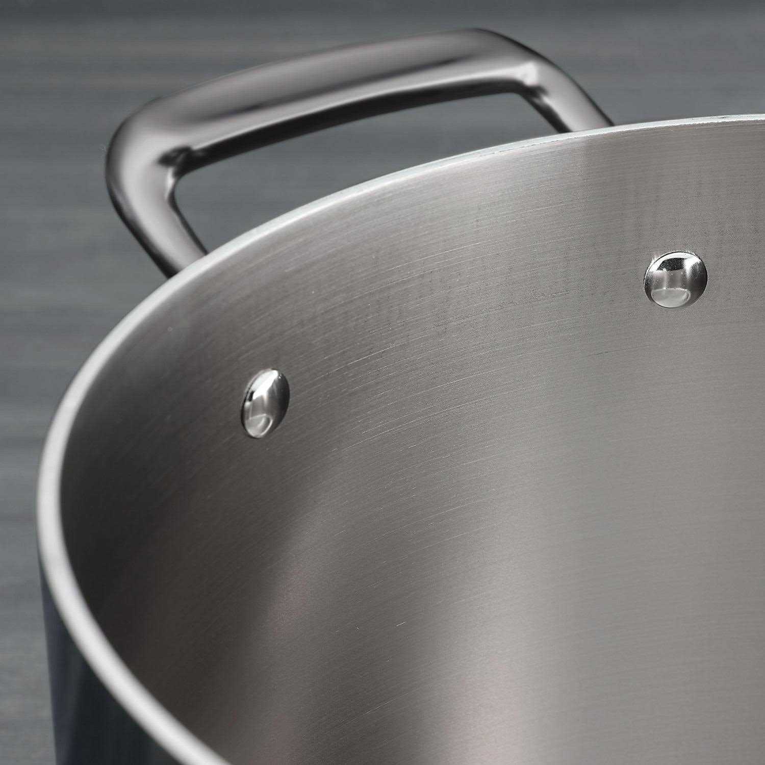 Tramontina 8-Piece Tri-Ply Clad Stainless Steel Cookware Set