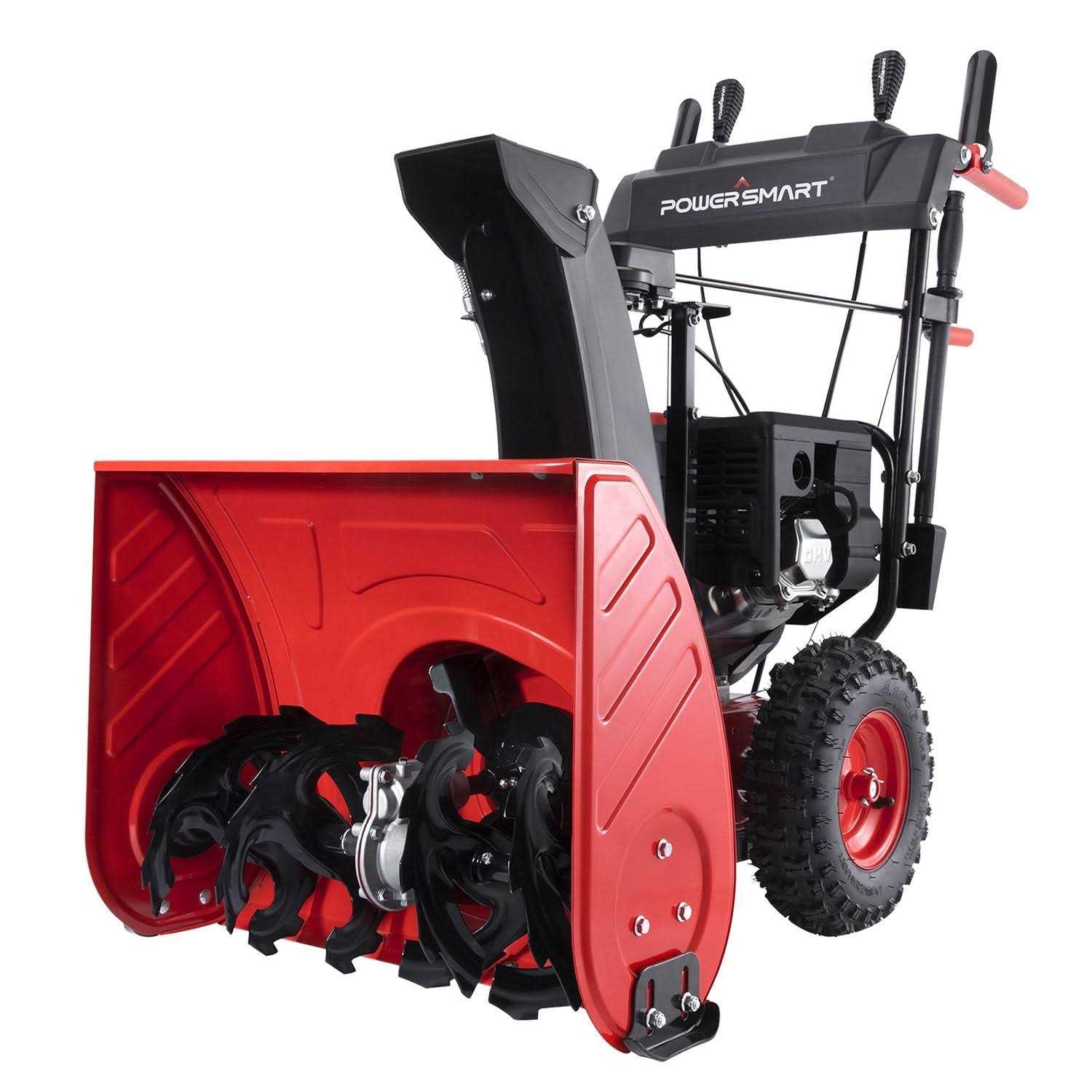 Powersmart pssw24 24 in. 212cc 2-Stage Electric Start Gas Snow Blower