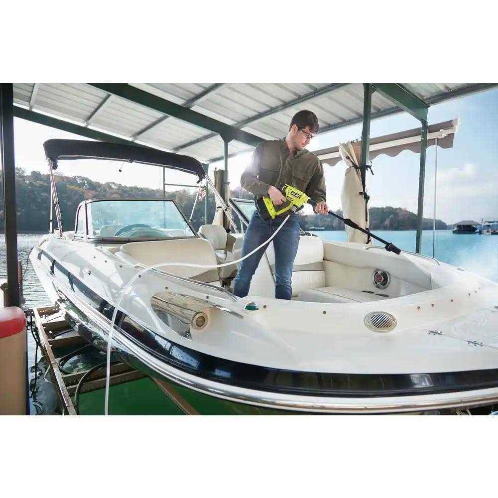 RYOBI ONE+ 18V EZClean 320 PSI 0.8 GPM Cordless Cold Water Power Cleaner with Battery and Charger