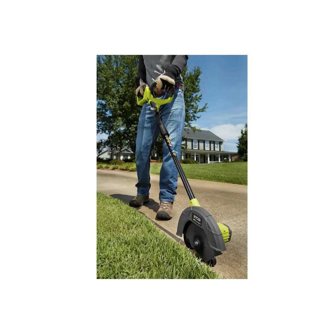 Like New RYOBI ONE+ 9 in. 18-Volt Lithium-Ion Cordless Edger Battery and Charger Included