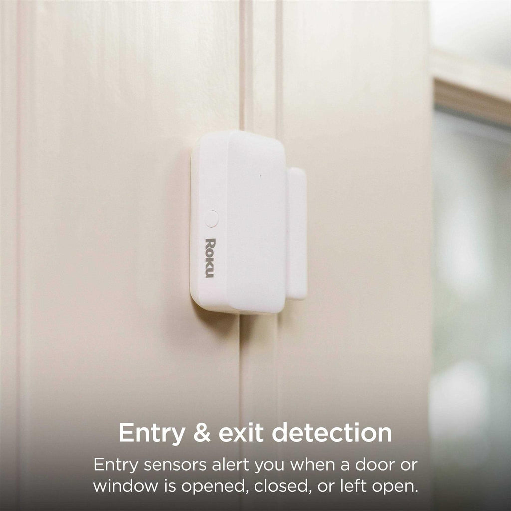 Roku Smart Home 5-Piece Home Monitoring System Bundle Wi-Fi-Enabled Indoor Battery-Powered with Free Self-Monitoring