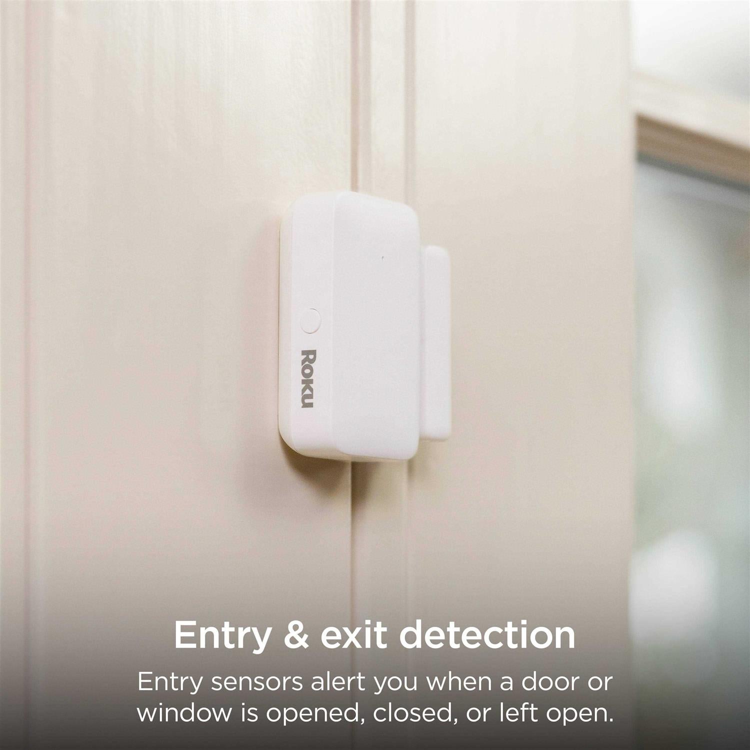Roku Smart Home 5-Piece Home Monitoring System Bundle Wi-Fi-Enabled Indoor Battery-Powered with Free Self-Monitoring