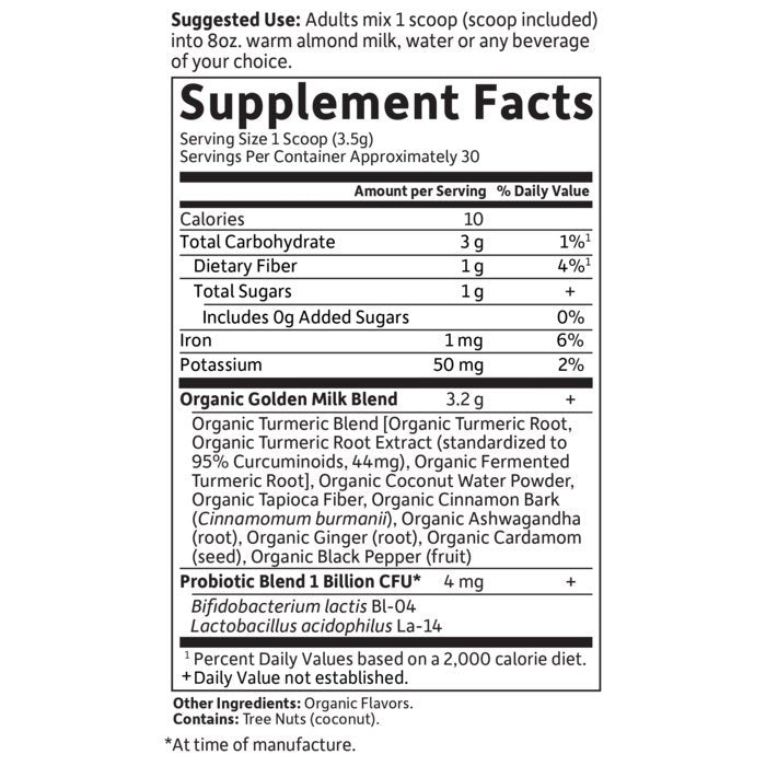 Garden of Life Organics Golden Milk Powder