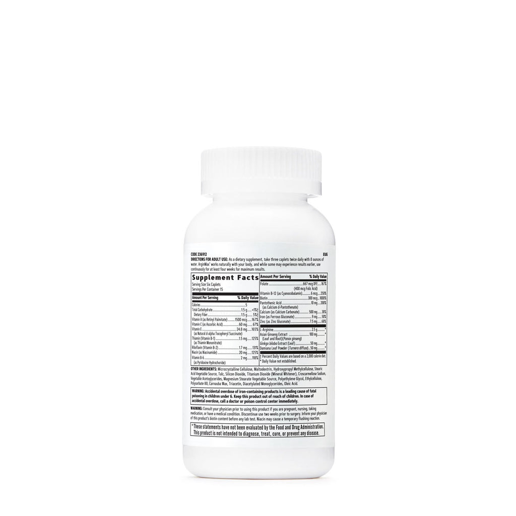GNC Women's Arginmax® Multivitamin - 90 Caplets (15 Servings)