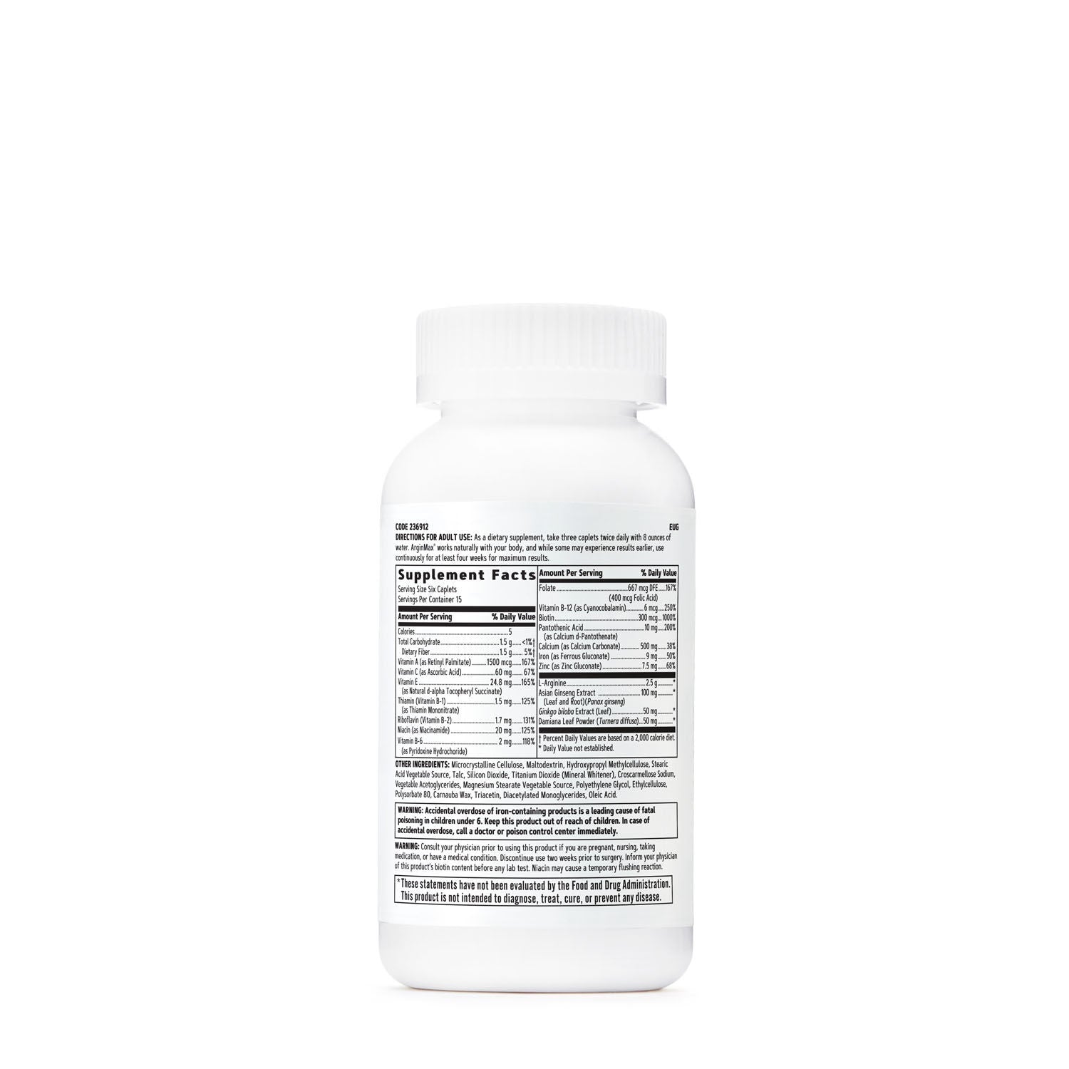 GNC Women's Arginmax® Multivitamin - 90 Caplets (15 Servings)