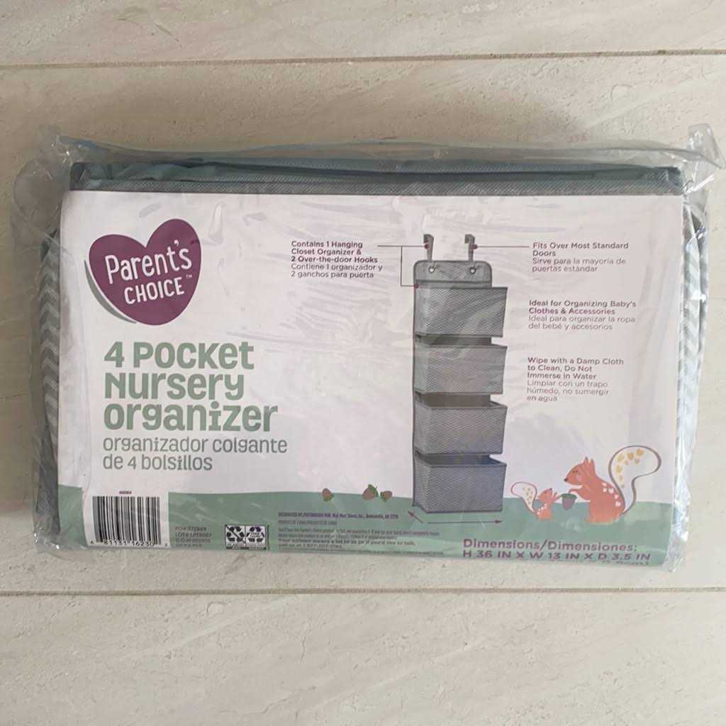 Parent’s Choice 4 Pocket Nursery Organizer