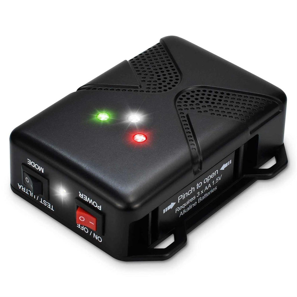 Loraffe Rodent Repellent Ultrasonic Under Hood Animal Repeller Battery Powered Rodent Strobe Light Keep Rat Mice Away from Car Engine Truck Garage