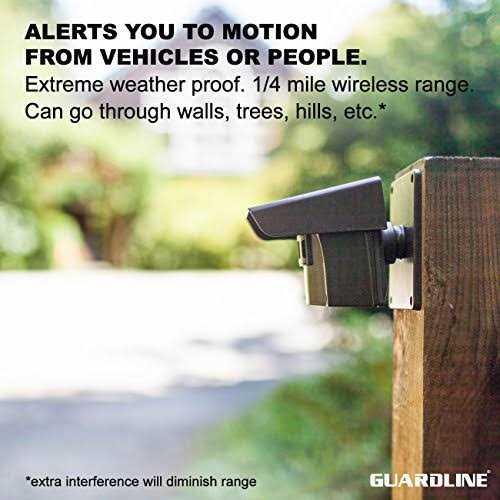 Guardline 1/4 Mile Range Wireless Outdoor Driveway Security Alarm Sensor System