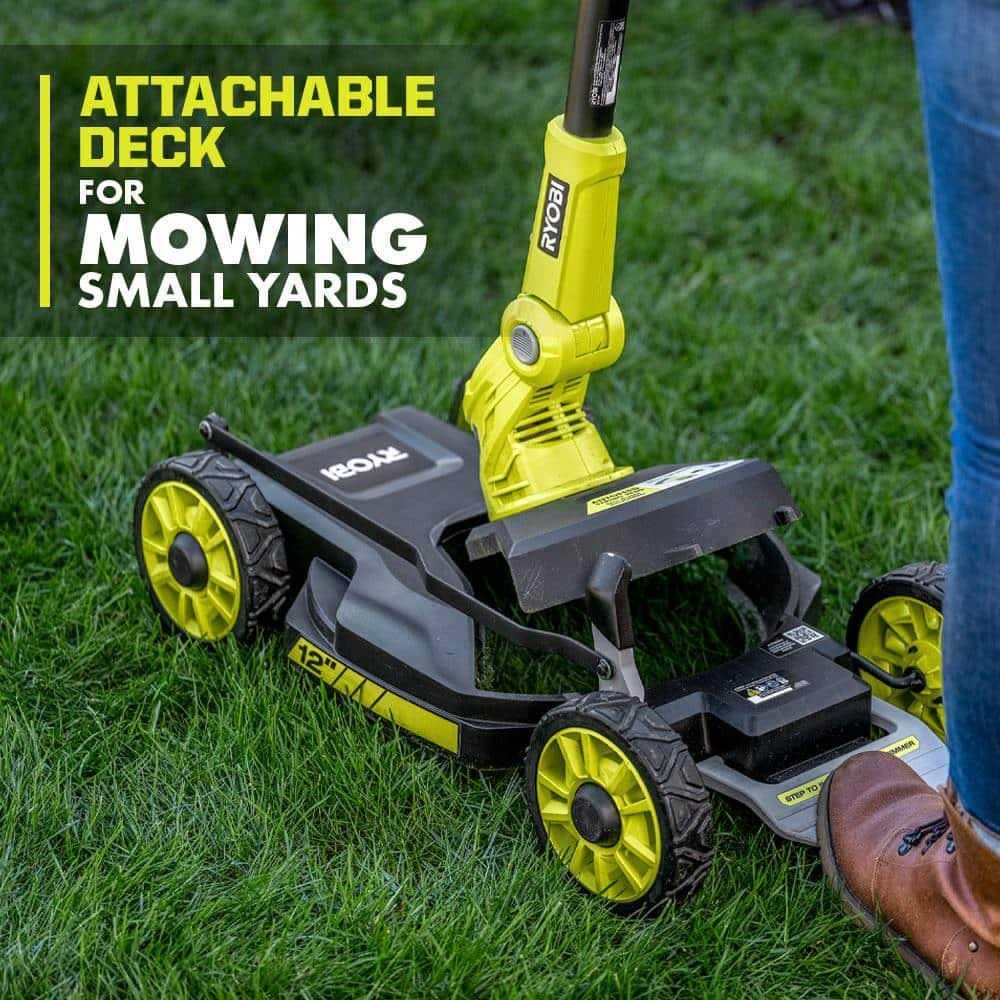 RYOBI ONE+ 18V 12 in. Cordless Battery Mower and