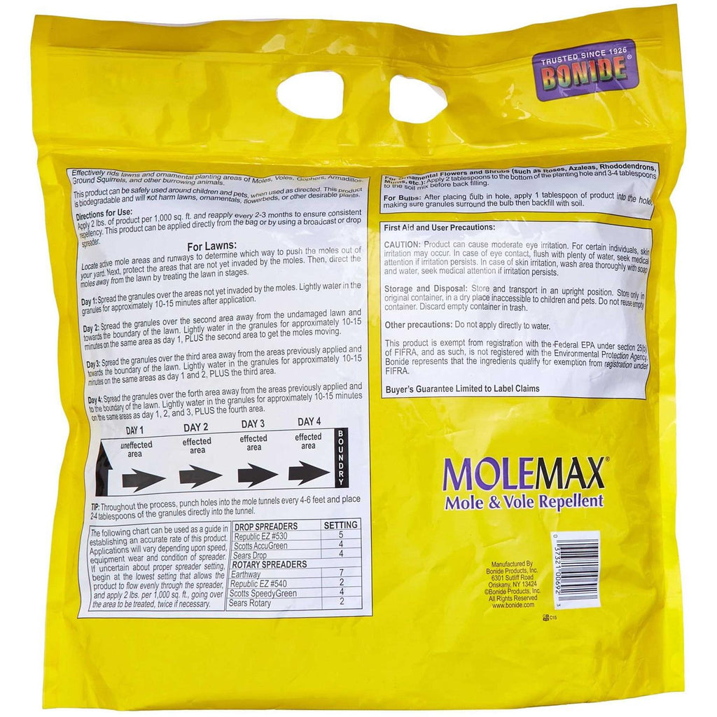 Bonide Molemax Mole & Vole Repellent Granules