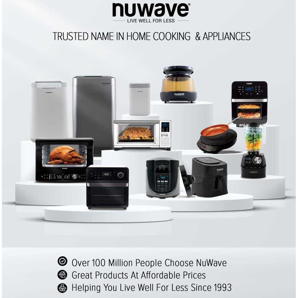 Nuwave Gold Precision Induction Cooktop Portable Powerful with Large 8” Heating Coil,100°F to 575°F