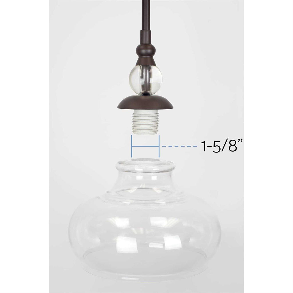 Kira Home Harlow 9 Glass Shade Clear Replacement Glass