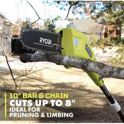 Ryobi 10 in. 40-Volt Lithium-Ion Cordless Battery Pole Saw