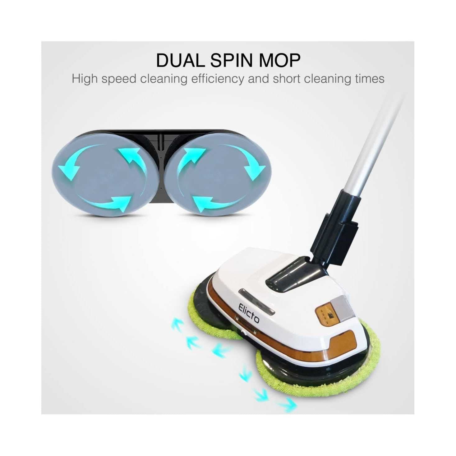 Elicto Electronic Corded Dual Spin Mop and Polisher
