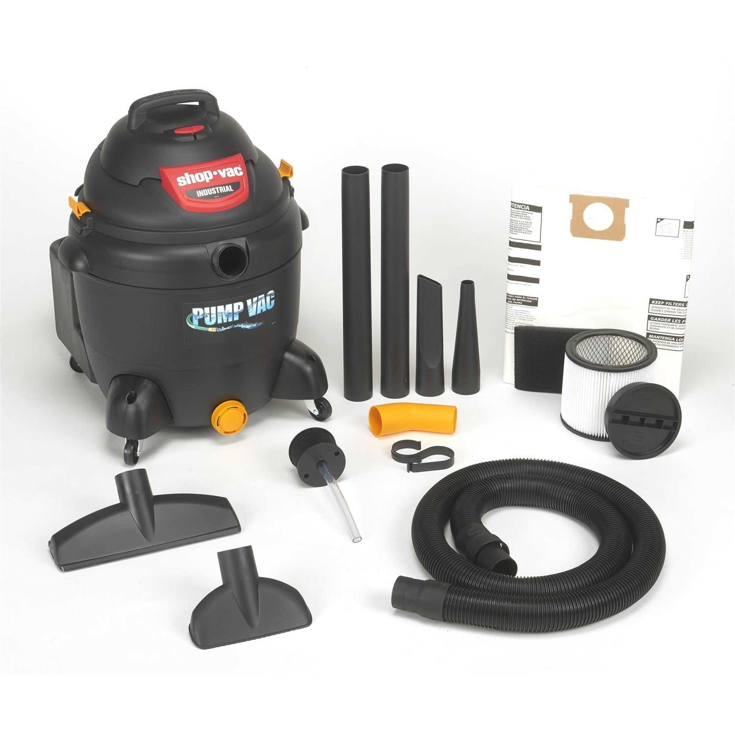 Shop vac Wet/Dry Vacuum with Built-In Pump 18 Gallon 6.0 Peak HP 9601806