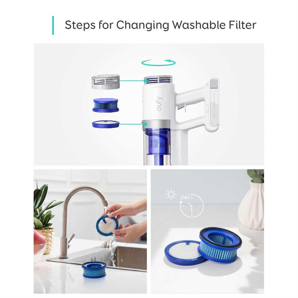eufy Washable Pre-Filter3 + Washable Post-Filter2