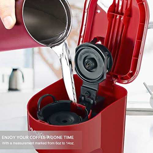 Vimukun Single Serve Coffee Maker Instant Coffee Maker One cup compatible with K-cup Pods & Ground Coffee